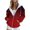 Wine winter coats for women, variant on Usmixi Winter Womens Sweatshirt Coats Womens Hooded Coats Long Sleeve Loose Winter Lightweight Sweatshirt Jackets Fashion Gradient Print Drawstring Full Zip Outwear with Pocket Up to 65% off