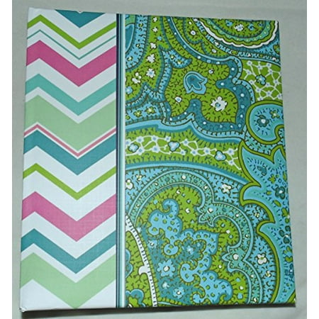 nantucket home hardcover ring binder address book blue green