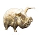 thumbnail image 4 of Mini escultura de estatua de cerdo de latón, colección de recuerdo, regalo moderno, figura de animal, linda para decoración de mesa de sala de estar, dorado brillante, 4 of 8