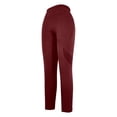 thumbnail image 7 of TGPMGRZ Scrunch Workout Leggings for Women High Waisted Lifting V Back Waist Seamless Gym Yoga Leggings Red Size L, 7 of 7