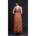 thumbnail image 2 of Bimba Bird Ladies Printed Resort Maxi DrawstringDressSpaghetti Strap Beach Wear-Large, 2 of 5