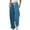503_Dark Blue, variant on Pants for Women Loose Breathable Gradient Casual Pants Side Pockets Leg Opening Drawstring Seasonal Casual Pants Blue M Trousers