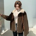 thumbnail image 5 of Abrigo de lana de cordero de invierno 2023 para mujer, estilo coreano, chaqueta cálida de terciopelo de manga larga, abrigo grueso de un solo pecho para mujer, 5 of 5