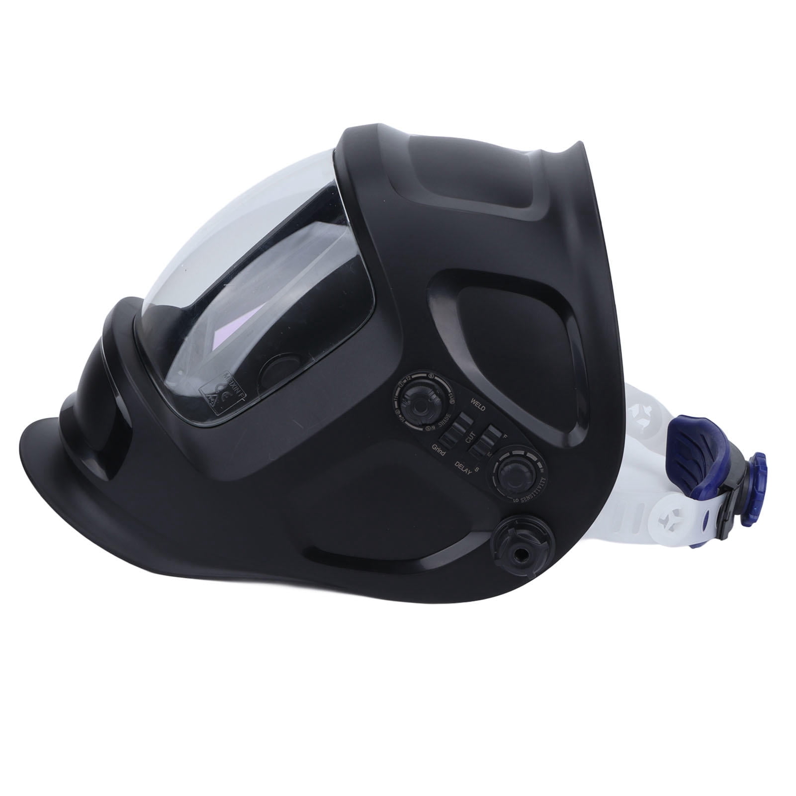 LAZIOEGR Solar‑Powered Auto‑Dimming Welding Helmet – Wide‑View, Multi‑Use TIG/MIG/MMA, Battery‑Optional, Comfortable Headband