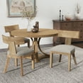 thumbnail image 2 of GDF Studio Sorrel Indoor Dining Chair, Natural + Linen, 2 of 7