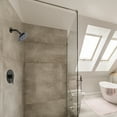 thumbnail image 4 of Design House Modern 7" 6-Function Shower Head with Eco-Drip Shower Setting, Matte Black, 4 of 11