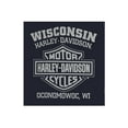 thumbnail image 2 of Harley-Davidson Men's Rendering Motorcycle Short Sleeve T-Shirt, Navy Blue (L), Harley Davidson, 2 of 2