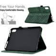 thumbnail image 3 of Allytech For iPad mini (6th Generation) Case,Shockproof Premium PU Leather Folio Stand Pocket, Auto Sleep/Wake,Lightweight Embossed Card Slot Wallet Case for iPad mini 6,Green, 3 of 6