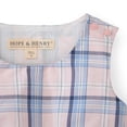 thumbnail image 3 of Hope & Henry Girls' Tie Waist Sleeveless Dress | Rose Plaid, 3 of 3