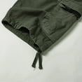 thumbnail image 7 of heyac Cargo Shorts Men Plain Cargo Trousers Skinny Straight Leg Street Hop Trousers Loose&nbsp;fit Outdoor Trousers with Multi Pockets, 7 of 7