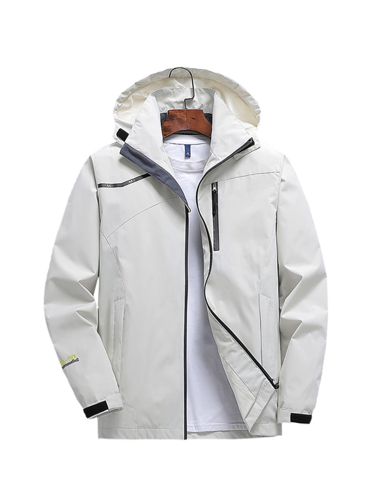 Frontwalk Wind Resistant Zipper Jacket Mens Rain Jacket