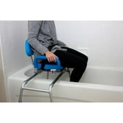 Platinum Health CAROUSEL Sliding Transfer Bench with Swivel Seat PREMIUM Padded Bath Shower Chair with Pivoting Arms