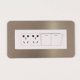 thumbnail image 1 of Pegatina decorativa para interruptor, cubierta protectora, luz de lujo, moderna, simple, de color sólido, placa de aluminio acrílico, marco de enchufe, 1 of 6