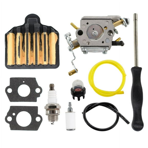 Carburetor Tool Kit For Poulan Pro PR5020 20 in. 50cc 2-Cycle Gas Chainsaw Air Filter Feul Line Filter Gasket Carb