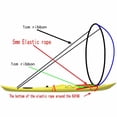 thumbnail image 4 of Greeniant Kayak plegable de PVC, de viento, barco portátil, canoa de pesca, tabla de surf, toldo de seguridad a favor del viento, equipo Universal de Deportes acuáticos Azul claro Greeniant OD019699-02B, 4 of 6