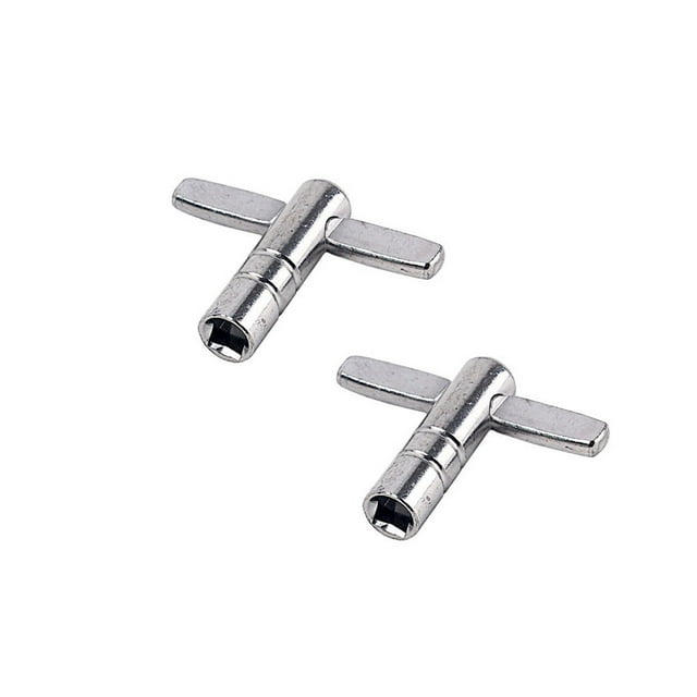 Greeniant Llave en forma de T de tambor de 2 piezas, instrumento de afinación de boca cuadrada, herramienta de llave inglesa de percusión de Accesorios para instrumentos musicales