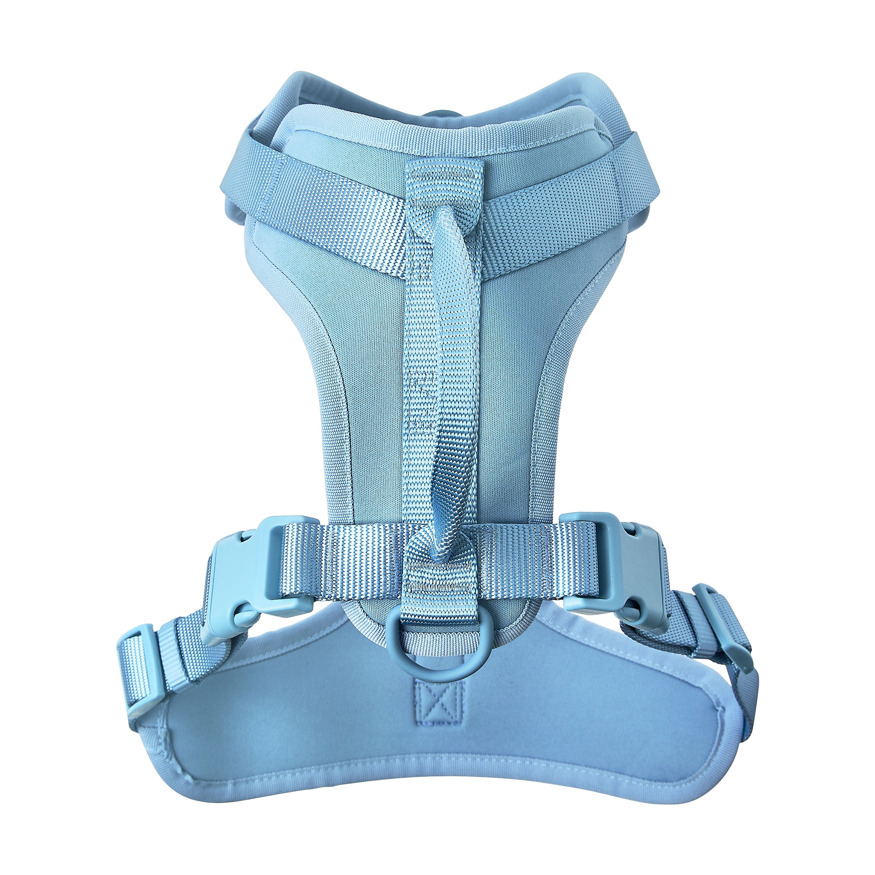 Vibrant Life Neoprene Cushioned Walking Dog Set, Adjustable Dog Harness L with 6ft Leash, Soft Blue, Large