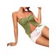 thumbnail image 2 of Lucakuins Mujeres Crop Tops, Sin Mangas Split Color Sólido Crop Street Casual Party Wrap-Chest Chaleco Lucakuins  moda, 2 of 6