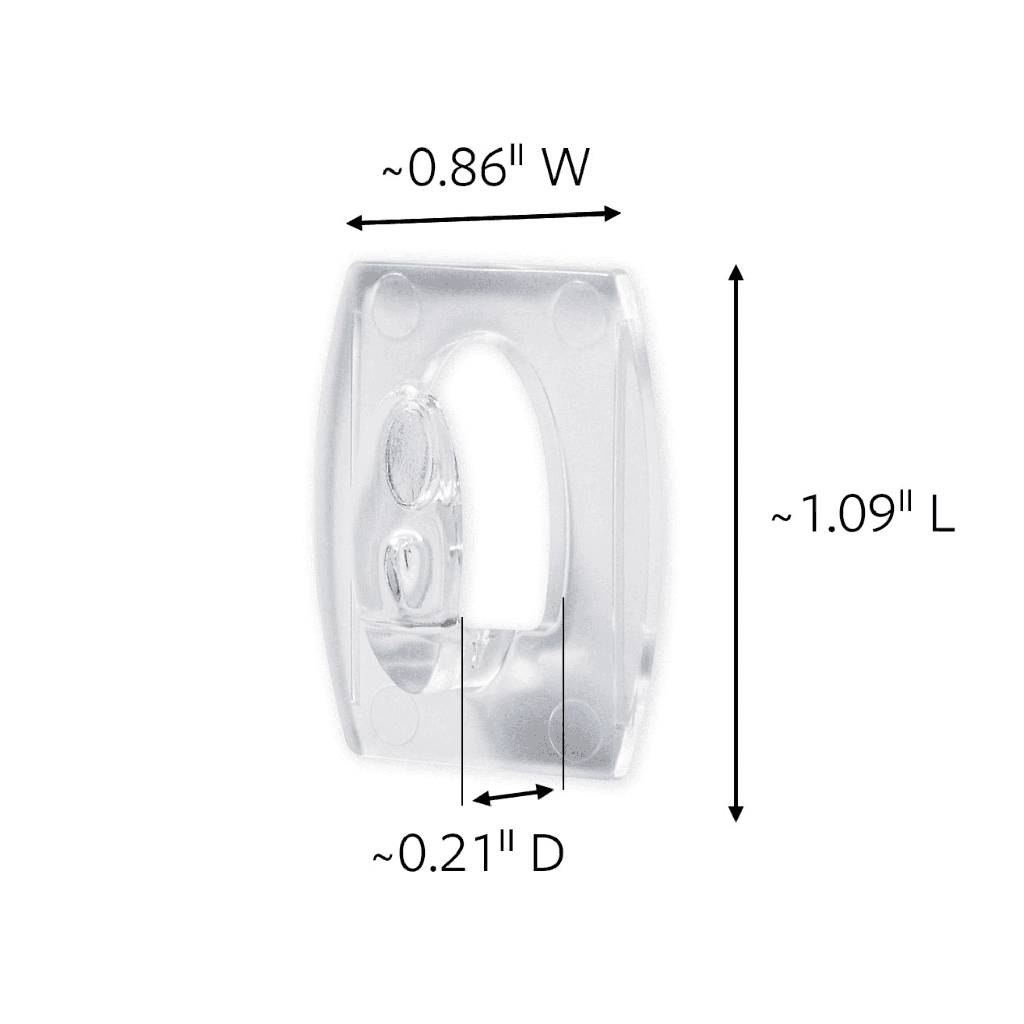 Command Clear Mini Hooks [Removable]: (Clear) [84-pack]