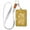 Honey Jars and Bees Pattern, variant on PU Leather Badge Holder ID Badge Holder with Lanyard for Cards & Credentials Small Heart and Bee Patterns