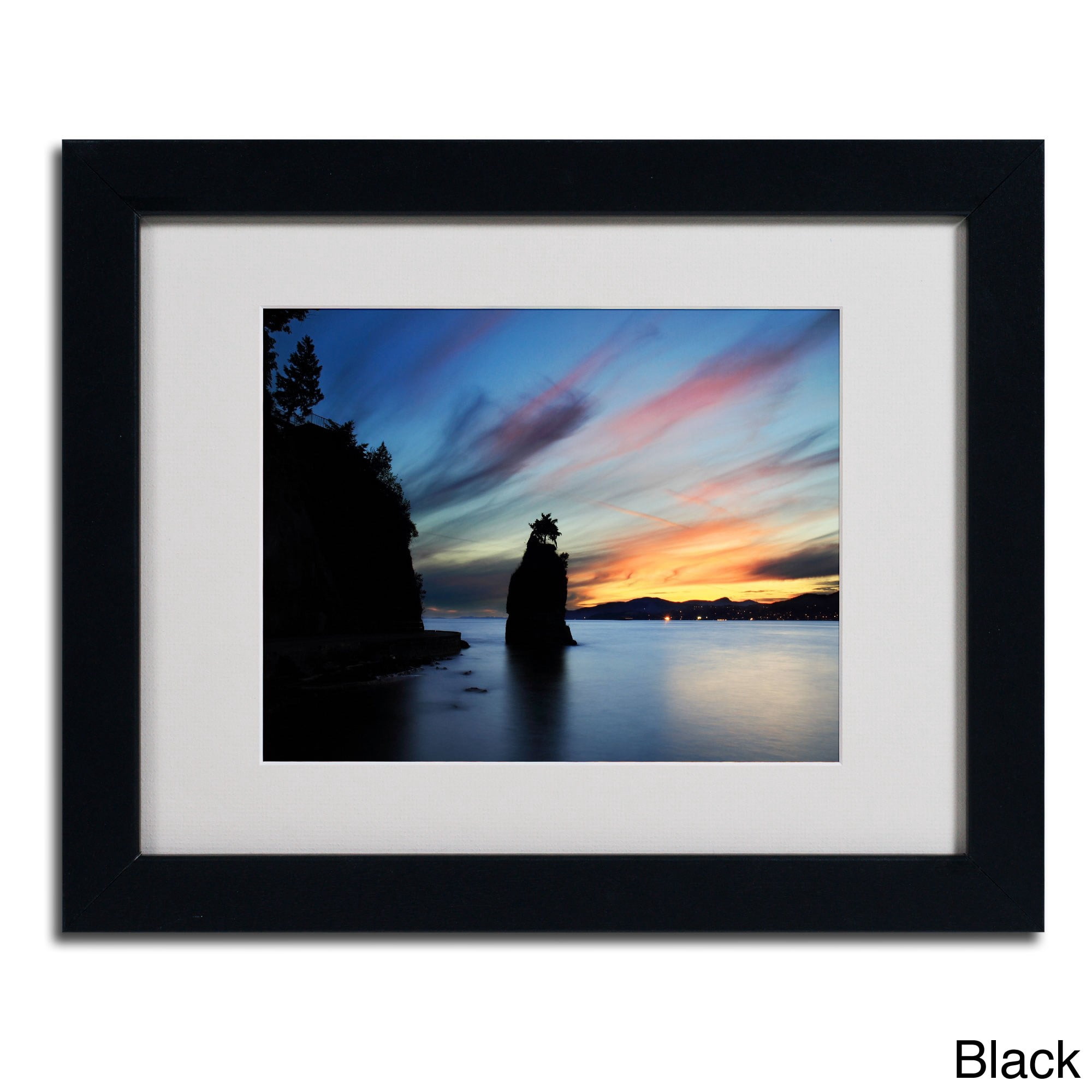 Trademark Fine Art "Siwash Rock" Matted Framed Art by Pierre Leclerc