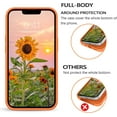 thumbnail image 4 of for iPhone 13 Mini Case, iPhone 13 Mini Liquid Silicone Case, Soft Gel Rubber Slim Microfiber Lining Cushion Texture Cover Shockproof Protective Phone Case for iPhone 13 Mini 5.4'', Warm Orange, 4 of 5