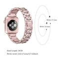thumbnail image 2 of Watch Band for Apple 42mm 44mm 45mm Series 7 Series 6 5 4 3 2 1 SE, Bling Replacement Bracelet iWatch Band, Diamond Rhinestone Stainless Steel Metal Wristband Strap, 2 of 6