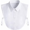 thumbnail image 2 of Camicover Fake Collar Detachable Half Shirt False Collar Solid Color Pointed Doll Peter Pan Blouse Dickey for Women Favors, 2 of 6