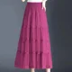 thumbnail image 2 of Falda de malla adelgazante de cintura alta de estilo coreano de moda para mujer primavera verano 2024 nueva llegada volante grande, 2 of 5