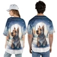 thumbnail image 5 of Hello Winter Scottish Terrier Welcome Snowy Night Watercolor Vintage All Over Print 3D Baseball Shirt Scottie Dog Lover Gifts Softball Sport - 01011, 5 of 6