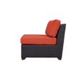 thumbnail image 3 of TKC Barbados Armless Patio Chair in Orange, 3 of 6