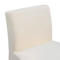 thumbnail image 5 of Meridian Furniture Gramercy Beige Linen Textured Fabric Stool, 5 of 9