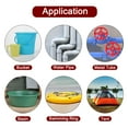 thumbnail image 5 of Uxcell Waterproof Patch Seal Tape 12"x5' Leak Repair Tape for Plastic Bucket/Basin Hoses Duct Pipes, Transparent, 5 of 6