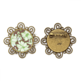 thumbnail image 1 of Verde marrón flor planta pintura Broche de flores, regalo de joyería para mujeres y niñas Unbranded M, 1 of 3