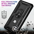 thumbnail image 4 of Motorola One 5G Ace Case, STARSHOP Drop Protection Ring Kickstand Cover- Black, 4 of 6
