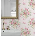 thumbnail image 5 of NextWall  Floral Bunches Peel and Stick Wallpaper 20.5 in. W x 18 ft. L - Posy Pink, 5 of 11