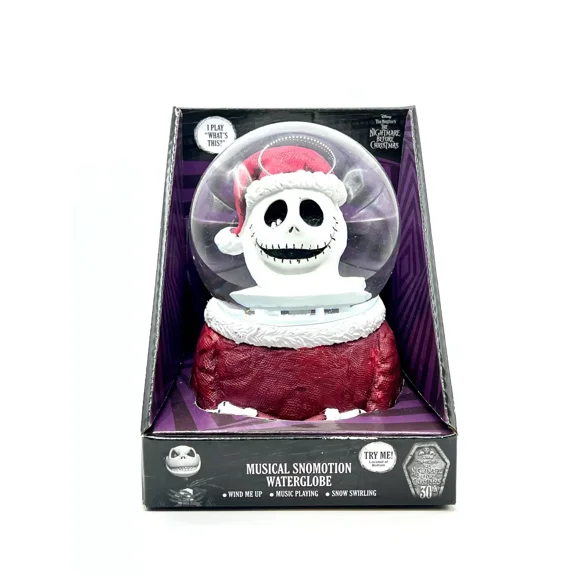 New Nightmare Before Christmas Santa Jack Snow Globe