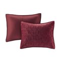 thumbnail image 3 of Madison Park Harper Faux Velvet Réversible 3 Piece Coverlet Set, Full/Queen, Rouge, 3 of 6