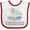 White and Red, variant on Inktastic My Great Uncle Loves Me to the Moon and Back Elephants Boys or Girls Baby Bib