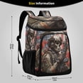 thumbnail image 2 of 36 Can Large Insulated Backpack Cooler, Leakproof Lunch Bag for Work, Picnics, Hiking, Biking & Outdoor Activities, Reusable Travel Tote with Multiple Pockets Military Skeleton, 2 of 7
