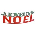 thumbnail image 1 of Curved Metal Table Sign (Joyeux Noel), 1 of 3