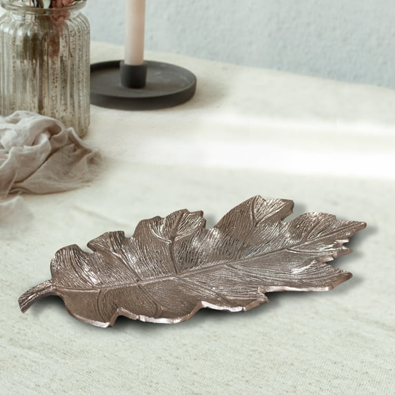 Handmade Decorative Bronze Color Coated 8.26 x 4.13 x 0.9 Inches Aluminium Tray 053AB