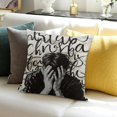 thumbnail image 3 of Ullo0ord Throw Pillow Cover Cast Your Anxiety on Him Because He Cares for You Scripture Calligraphy with Watercolor Laurel Pillow Case Cushion Cover for Sofa Couch Bed Car 24x24in, 3 of 5