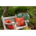 thumbnail image 4 of 16"x16" Simply Daisy Fern Leaves Poly Indoor/Outdoor Pillow, Orange Qty 1, 4 of 5