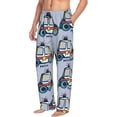 thumbnail image 6 of Fuzoiu Police Car Print Men's Pajama Pants,Lounge Pants for Men,Lounge PJ Bottoms,Sleepwear Pants with Drawstring Pockets -Large, 6 of 6