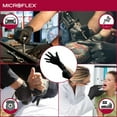 thumbnail image 5 of Microflex MidKnight Powder-Free Nitrile Examination Glove, Large, Black (100pcs) 2 Pack, 5 of 5