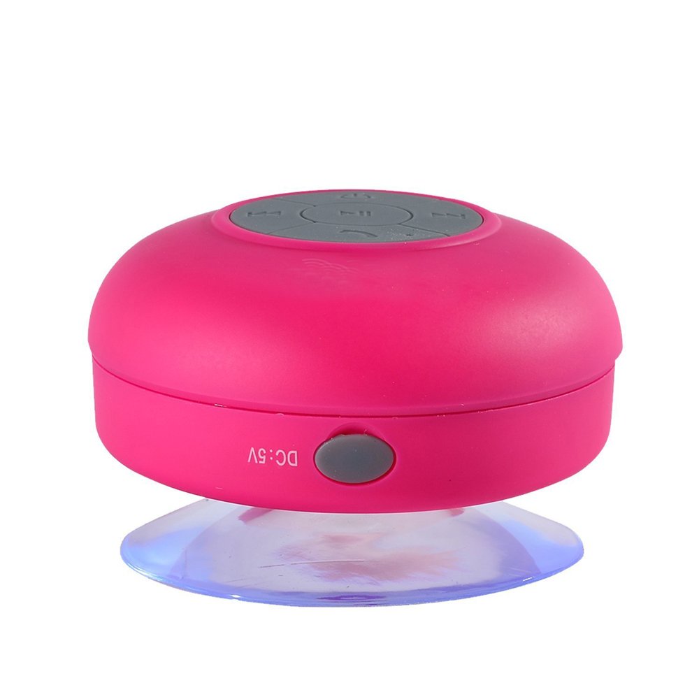 Water Resistant Bluetooth Shower Speaker, Pink
