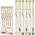 thumbnail image 1 of wqlpp-6Pack Colored Pens Gel Pens Quick Dry Ink Pens Drawing Pens Fineliner Pen Writing for School Office Home, 1 of 4