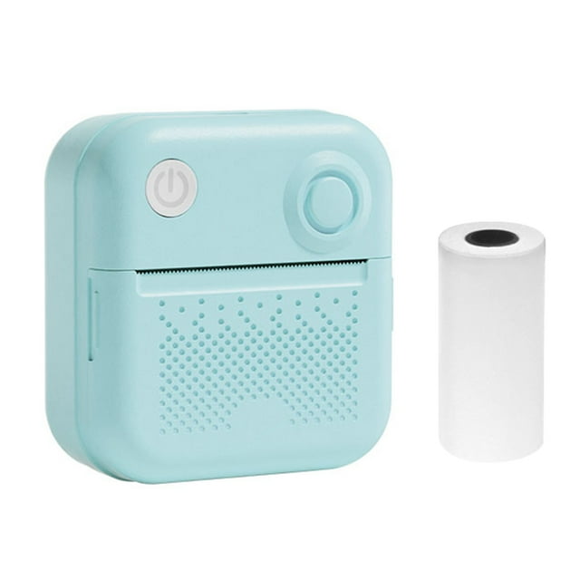 TFixol Imprimante d'Étiquettes Bluetooth Portable 2 Pouces 58mm avec Portrait AI, Impression Photo Thermique, Application Multilingue, Batterie Intégrée, Bleu, Inclut 1 Rouleau de Papier