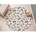 thumbnail image 1 of Animal tracks Rug, Woodland nursery decor - Footprints in the forest, 1 of 10